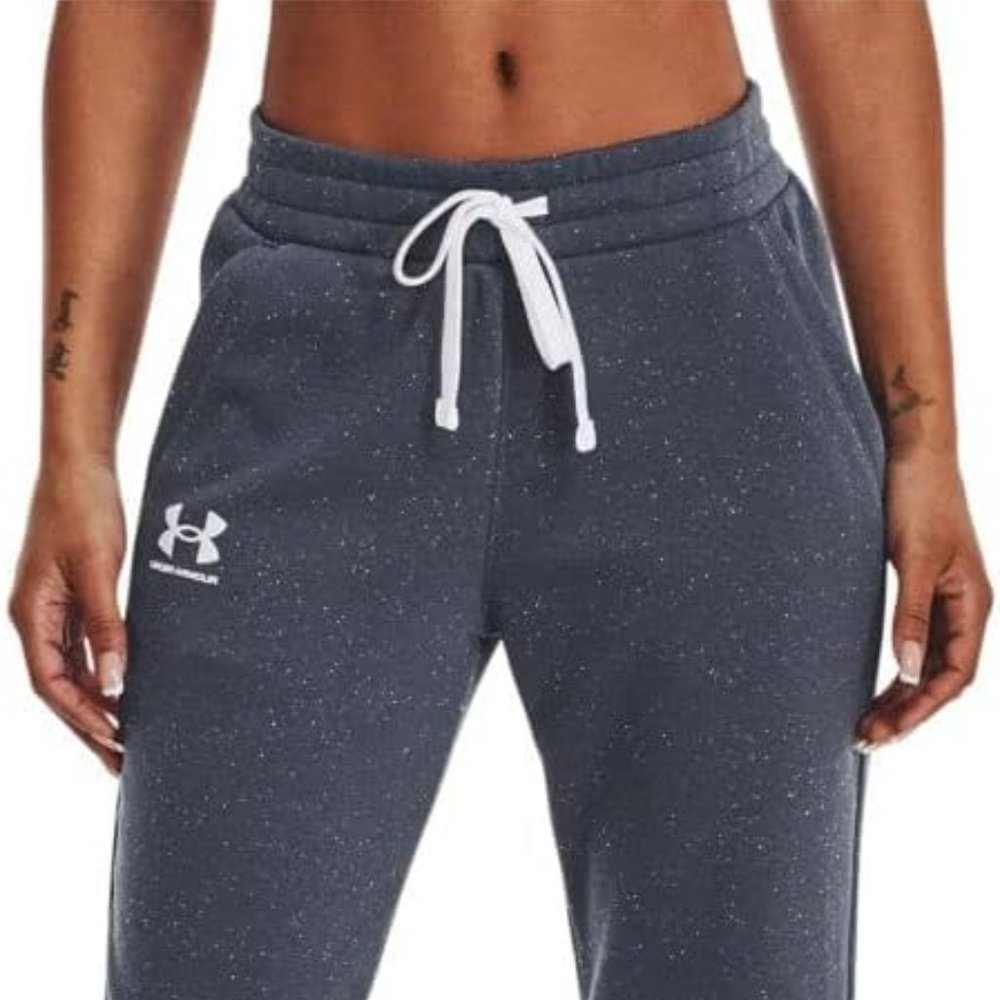 [XS] Black/White Speckled Under Armour Sweatpants